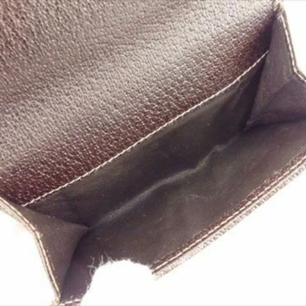 Gucci Wallet Purse GG Beige Brown Canvas Leather Woman Authentic Used T8674 - Picture 4 of 8